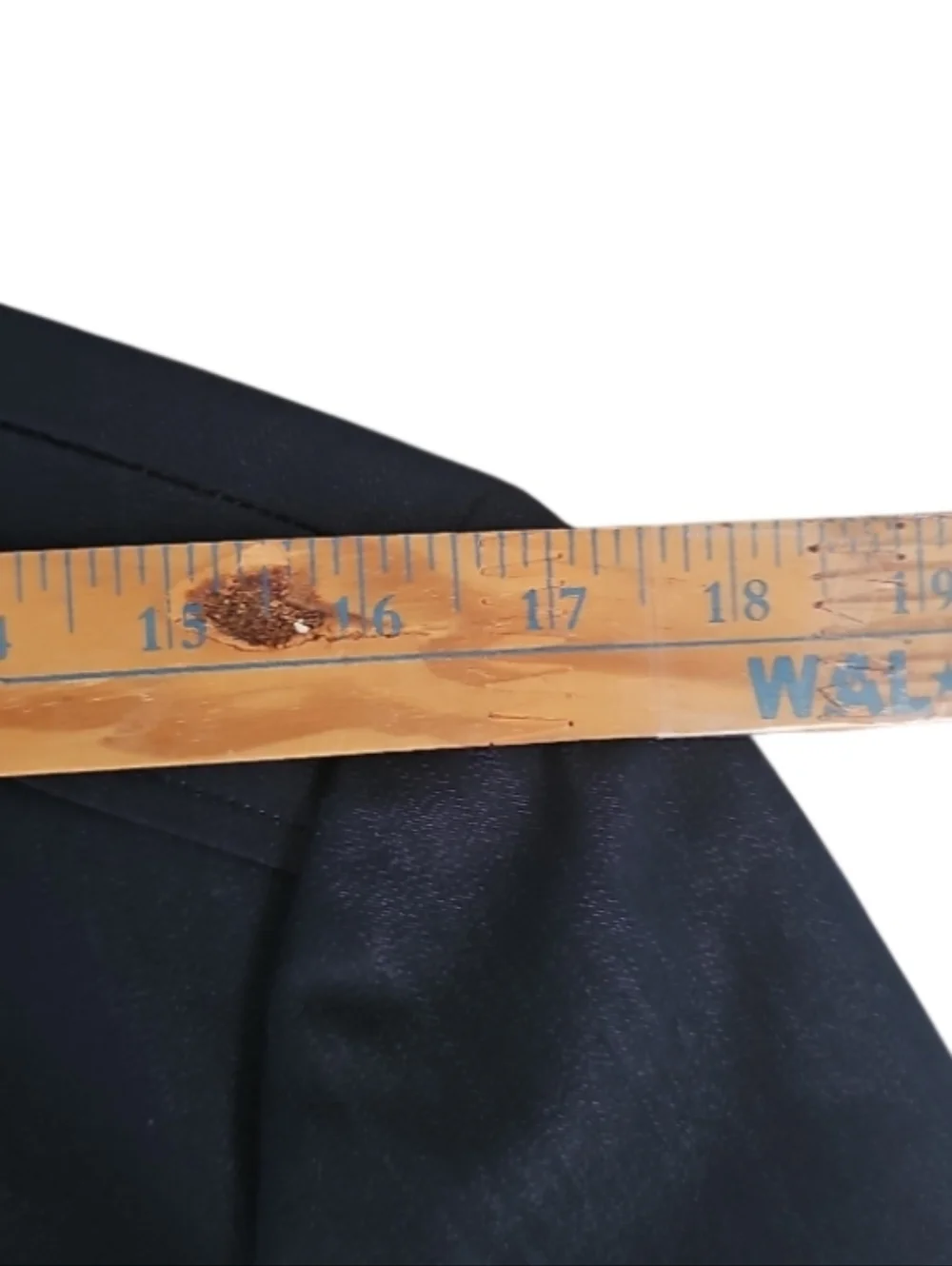 Sharon Young Dark Denim Stretch Military Jacket Gold Button Open Front Sz 12